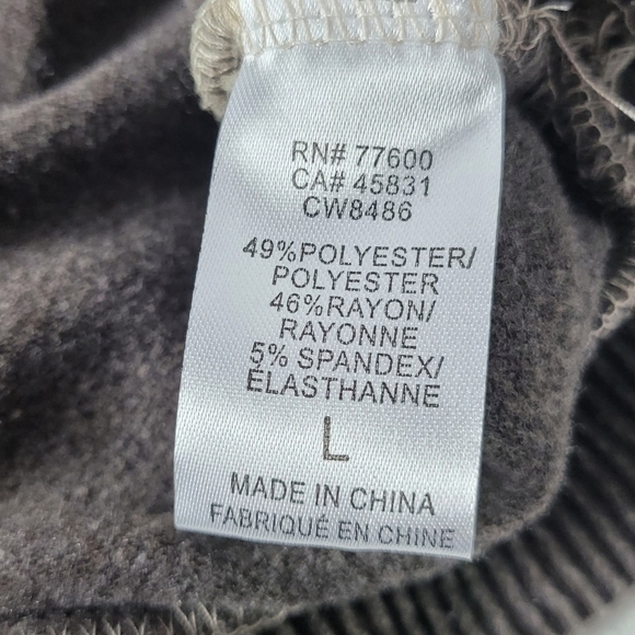 Chaser Vintage Wash Shirred Sleeve Sweatshirt sz Large - Picture 6 of 6